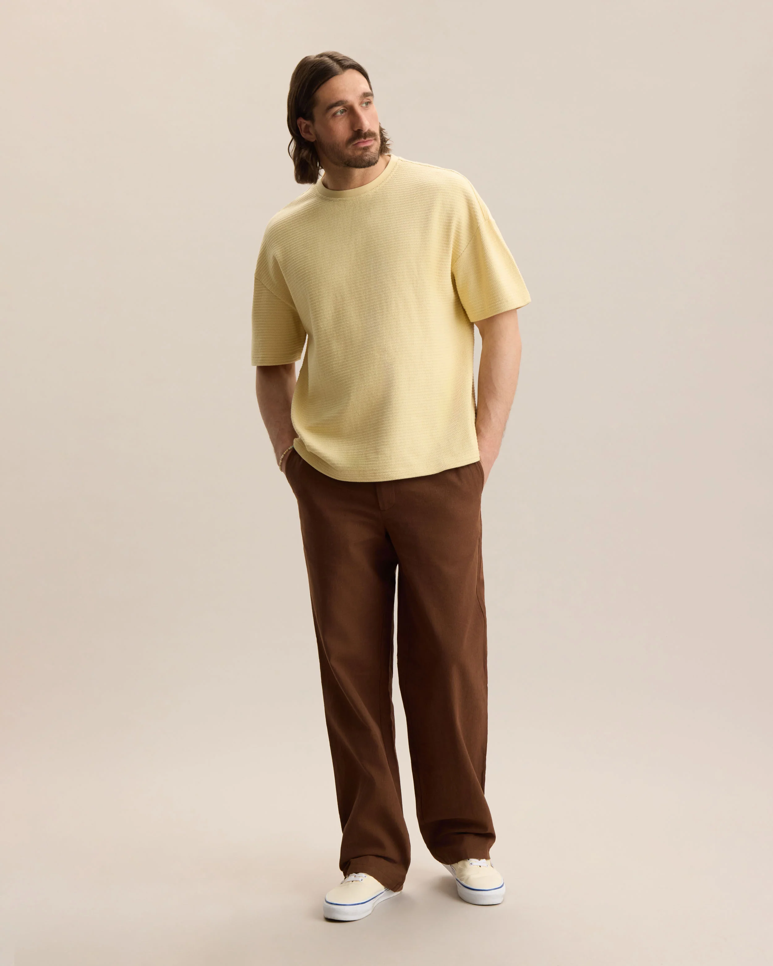 BOXY TEXTURED KNIT TEE - Image 7