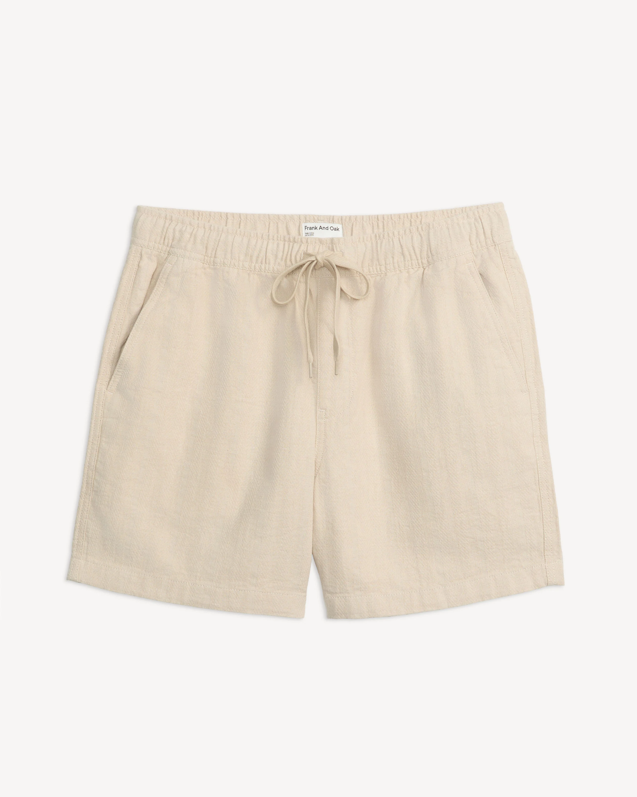 HEMP HERRINGBONE SHORT - Image 5